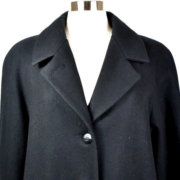 Stephanie Mathew’s Long Black Wool Coat - Picture 4 of 12